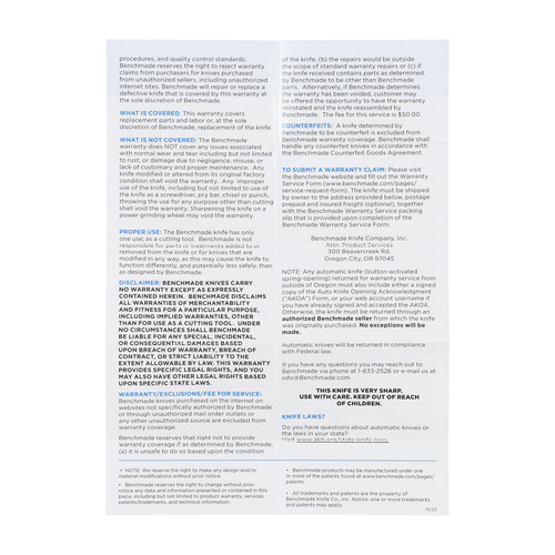 Benchmade - Складаний Hіж 15080BK-04 Crooked River - CPM MagnaCut - Чорний - 15080BK-04