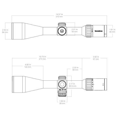 Vector Optics - Приціл оптичний Continental x6 2.5-15x56i - G4 Fiber - Чорний - SCOM-47