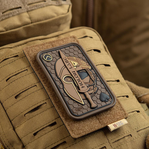 M-Tac - Моральна нашивка - Molon Labe Ace Jacquard - Coyote / PVC - 51127005