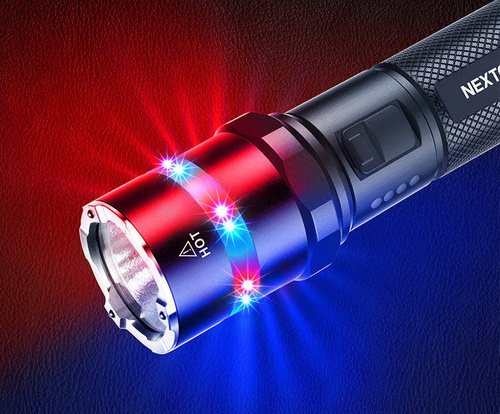 NEXTorch - Світлодіодний тактичний ліхтар P84 з акумулятором 4800 mAh - 3000 лм - чорний - P84