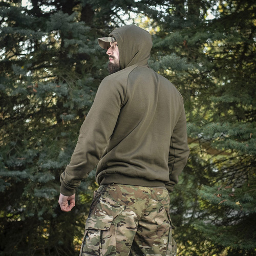M-Tac - Жорсткий бавовняний реглан з капюшоном - Dark Olive - 51388048 - 