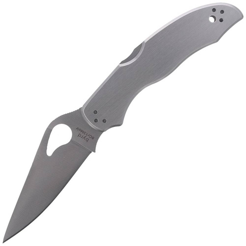 Spyderco - Складаний ніж Byrd Harrier 2 - Stainless Steel Plain - BY01P2