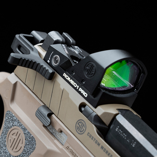 Strike Industries - Двостороння рукоятка перезаряджання для пістолета Sig Sauer P320 - чорна - SI-P320-CH
