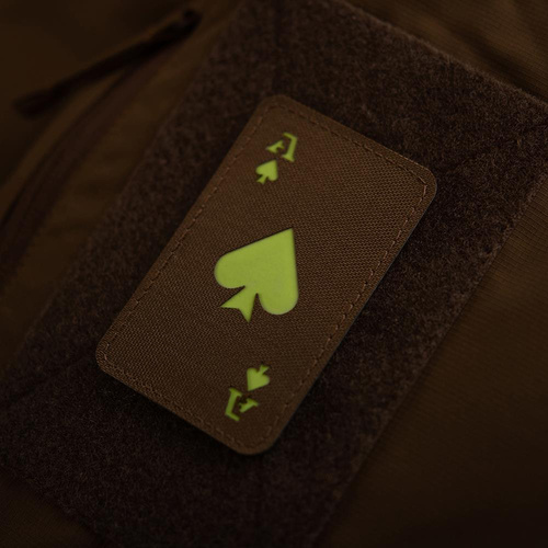 M-Tac - нашивка піковий туз - Cordura 500D - койот / флуоресцентний - 51109599 - 51109599