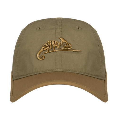 Helikon - Кепка з логотипом - PolyCotton Ripstop - Black / Olive Green - CZ-LGC-PR-0102B