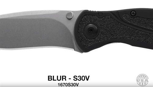 Kershaw - Тактичний ніж Blur 1670S30V - S30V - Black - 1670S30V