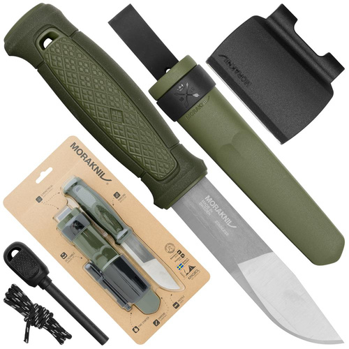 Morakniv - Ніж для виживання "Кансбол" з набором для виживання - зелений - 13912 