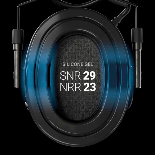 Sordin - Активні протишумні навушники Supreme X2 - Наголов'я - Гелеві вкладиші - Зелений - 301006-10G