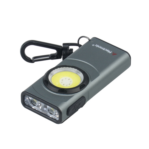 Mactronic - Брелок-ліхтарик Flagger Nano - 500 лм - USB-C - магніт - Сірий - PHH0136/135