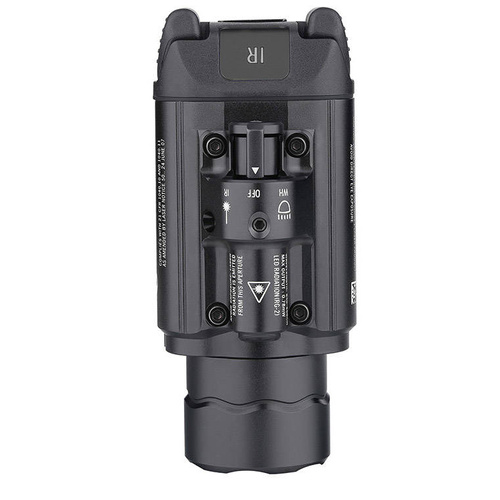 Olight - Світлодіодний тактичний ліхтар з ІЧ лазерним прицілом BALDR - 1350 люмен - чорний.