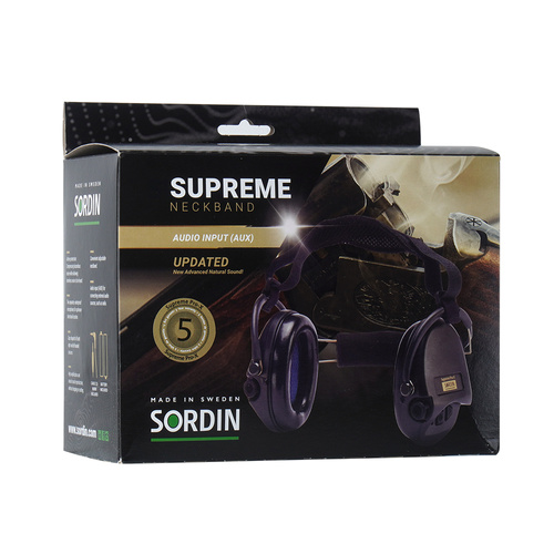 Sordin - Активні протишумні вкладиші Supreme® Pro-X - Чорний - 76302-X-02-S.