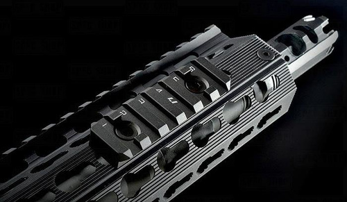 Strike Industries - Szyna LINK KeyMod / M-LOK Rail - 6 слотів - Czarny - LINK-RS-6