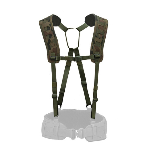 Templars Gear - Підтяжки тактичні X-Harness 4-точкові - MOLLE - Лісова пантера / Wz. 93 / PL Woodland - TG-X-HAR-WZ93  - тактичні ремені Templar's Gear