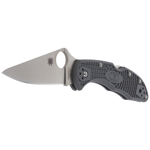 Складаний ніж Spyderco - Delica® 4 FRN Flat Ground Gray - C11FPGY
