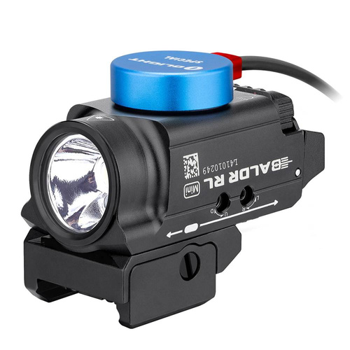 Olight - Світлодіодний тактичний ліхтар з лазерним прицілом BALDR RL MINI - 600 люмен - чорний.