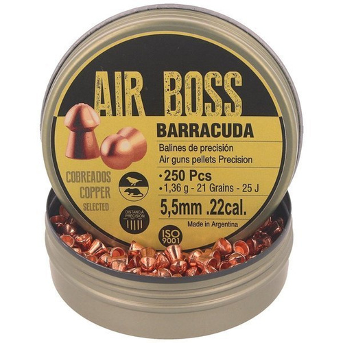 Apolo - Куля для пневматичної гвинтівки Air Boss Barracuda Copper - 5,50 мм - 250 шт - E30001.G2