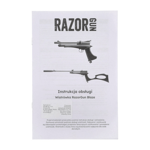 RazorGun - пневматичний пістолет Blaze - 5,5 мм - CO2 - чорний - CP2 5.5