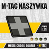 M-Tac - 3D ПВХ Нашивка медичний хрестоподібний квадратний - чорний / сірий - 51124211 - 51124211