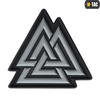 M-Tac - 3D Нашивка з ПВХ Valknut - чорний / сірий - 51163211