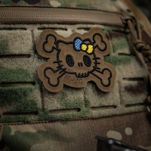 M-Tac - Нашивка Kitty Contour - Вишивка - Жовто-блакитний бант - Койот - 51386205