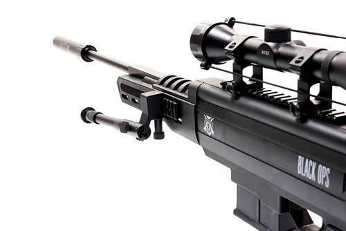 Black Ops - Снайперська поршнева гвинтівка Sniper Power Piston з прицілом 4х32 та сошками - 4,5 мм - B1090