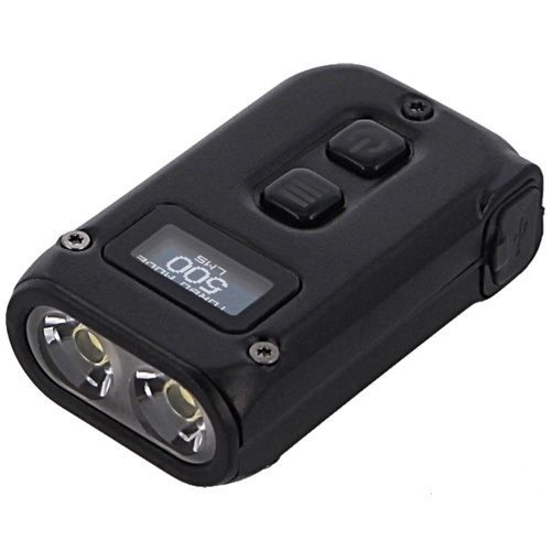NiteCore - Ліхтарик-брелок TINI2 - 500 лм - літій-іонний акумулятор - 280 мАг - чорний - TINI2 BLACK