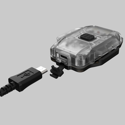 Armytek - Кишеньковий LED ліхтарик Crystal WRB - маячок - 150 лм - синій/сірий - F07202B