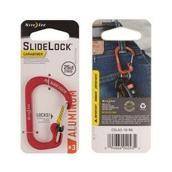 Nite Ize - Карабін SlideLock® Carabinet Aluminum #3 - Червоний - CSLA3-10-R6