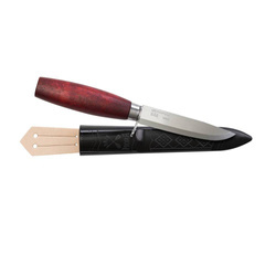 Morakniv - Ніж мисливський Classic No 2F Finger Guard - вуглецева сталь - червоний - NZ-CN2-CS-25
