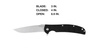 Kershaw - Тактичний ніж Chill 3410 - 8Cr13MoV - чорний - 3410