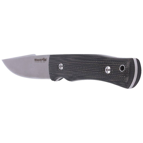 FOX - Тактичний ніж Explorator Linen Micarta - 440C - чорний - BF-749