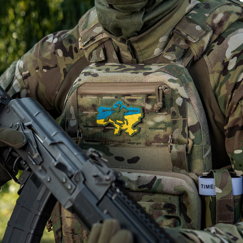 M-Tac - Нашивка «Козацька Україна» - PVC 3D - Horse Charge - Yellow/Blue - 51349000