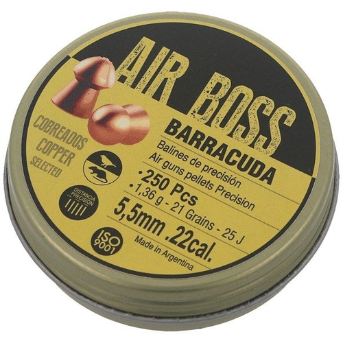 Apolo - Куля для пневматичної гвинтівки Air Boss Barracuda Copper - 5,50 мм - 250 шт - E30001.G2
