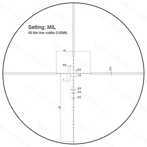 Vector Optics - Приціл Veyron 3-12x44 - 30 мм - Перша фокусна площина - SCFF-21
