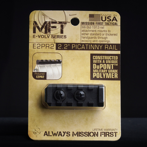 MFT - планка Picatinny EvolV для ложа M4 / AR-15 - 2,2'' - Полімер - чорний - E2PR2