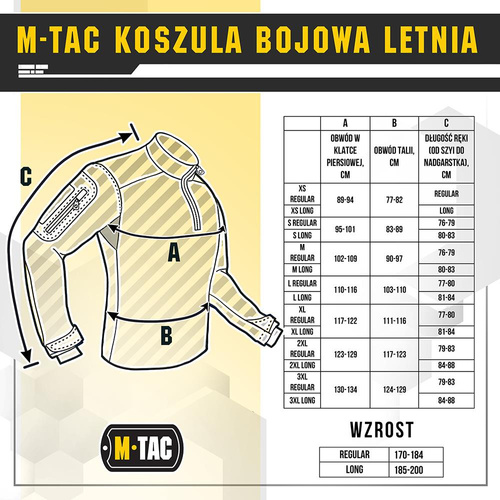 M-Tac - Сорочка тактична Letni - Чорний - 20473002