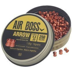 Apolo - Куля для пневматичної гвинтівки Air Boss Arrow Copper - 5,50 мм - 250 шт - E30100