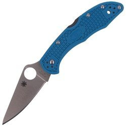 Складаний ніж Spyderco - Delica® 4 FRN Flat Ground Blue - синій - C11FPBL
