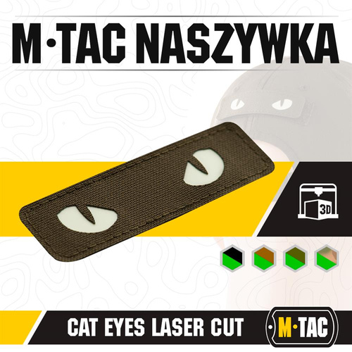 M-Tac - Нашивка Morale Patch - Cat Eyes - Laser Cut - Ranger Green - 51009239