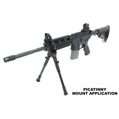 Leapers - Стрілецька сошка UTG® з кріпленням Picatinny QD - 8,7-10,6" - Чорний - TL-BP69SQ