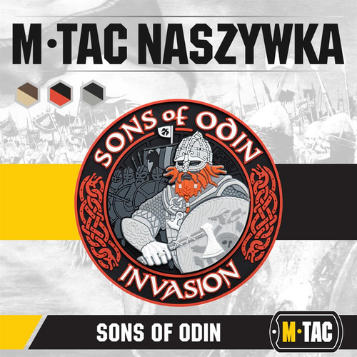 M-Tac -  3D PVC нашивка Sons of Odin - Чорний/Червоний - 51137233
