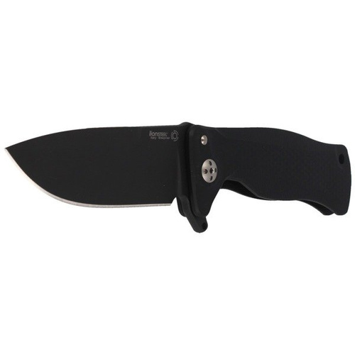 LionSteel - Nóż SR Flipper Aluminum Black / Black Blade - SR11A BB