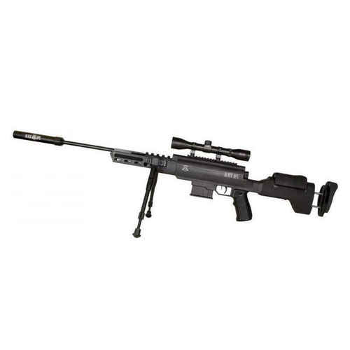 Black Ops - Снайперська гвинтівка з прицілом 4х32 та сошками - 4,5 мм - B1008
