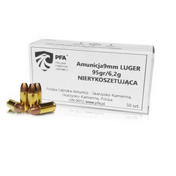 PFA - Пістолетні набої 9 x 19 Para Frangible 95 г / 6,2 г - 50 набоїв