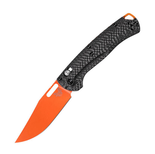 Benchmade - Мисливський ніж з міткою - CPM MagnaCut - чорний / оранжевий - 15535OR-01