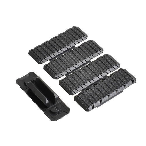 Strike Industries - Захисні накладки на рейку для отворів M-Lok - 5 шт. - Чорний - MLOK-COVER V2