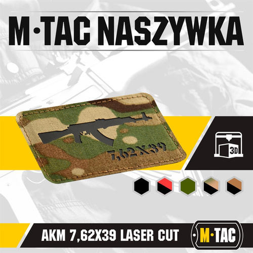 M-Tac - Нарукавна нашивка AKM 7.62x39 Laser Cut - Multicam/Black - 51110802