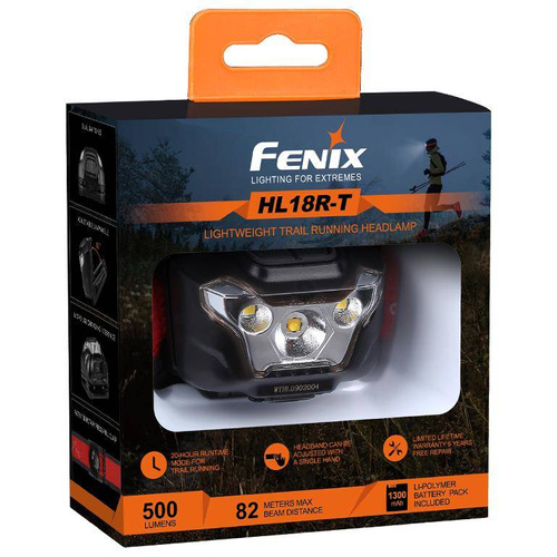 Fenix - Світлодіодний ліхтар налобний HL18R-T з акумулятором 1300 mAh - 500 люмен - 039-476