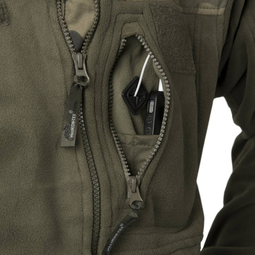 Helikon - Толстовка флісова піхотна - Black/PL Woodland - BL-INF-HF-17