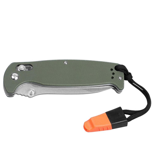 Ganzo - G7412 EDC Складаний ніж зі свистком - G-Lock - зелений - G7412-GR-WS